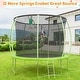 preview thumbnail 16 of 16, 10FT Trampoline, Recreational Trampolines with Enclosure Net and Ladder