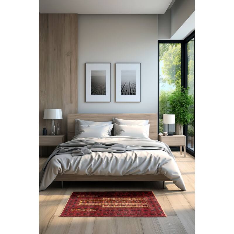 ECARPETGALLERY Hand-knotted Teimani Beige Wool Rug - 2'9 x 4'2