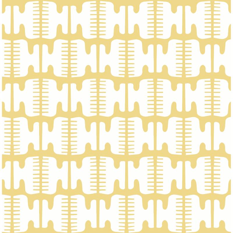 Black Pepper Paperie Yellow Shift Peel & Stick Wallpaper