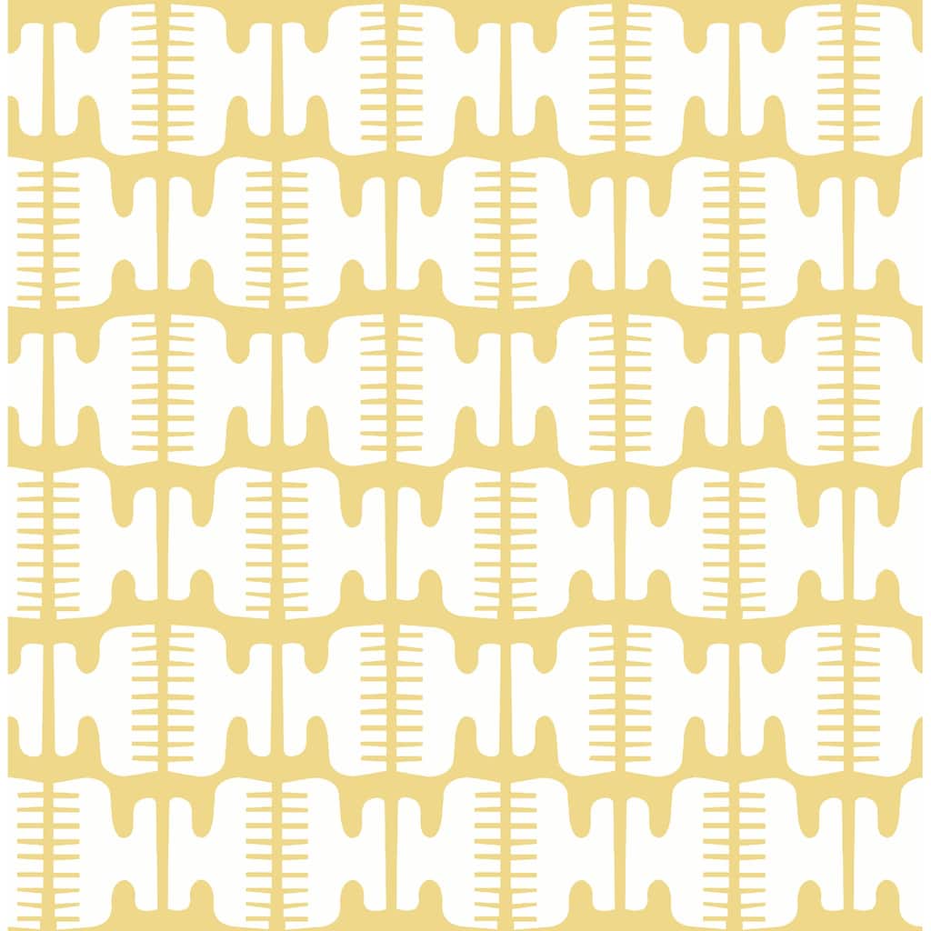 Black Pepper Paperie Yellow Shift Peel & Stick Wallpaper