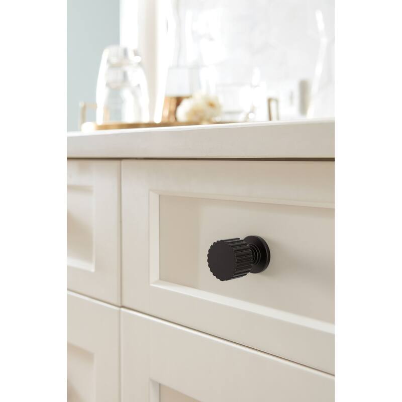 Amerock BP37640 Ballard 1" Fluted Mushroom Cabinet Knob