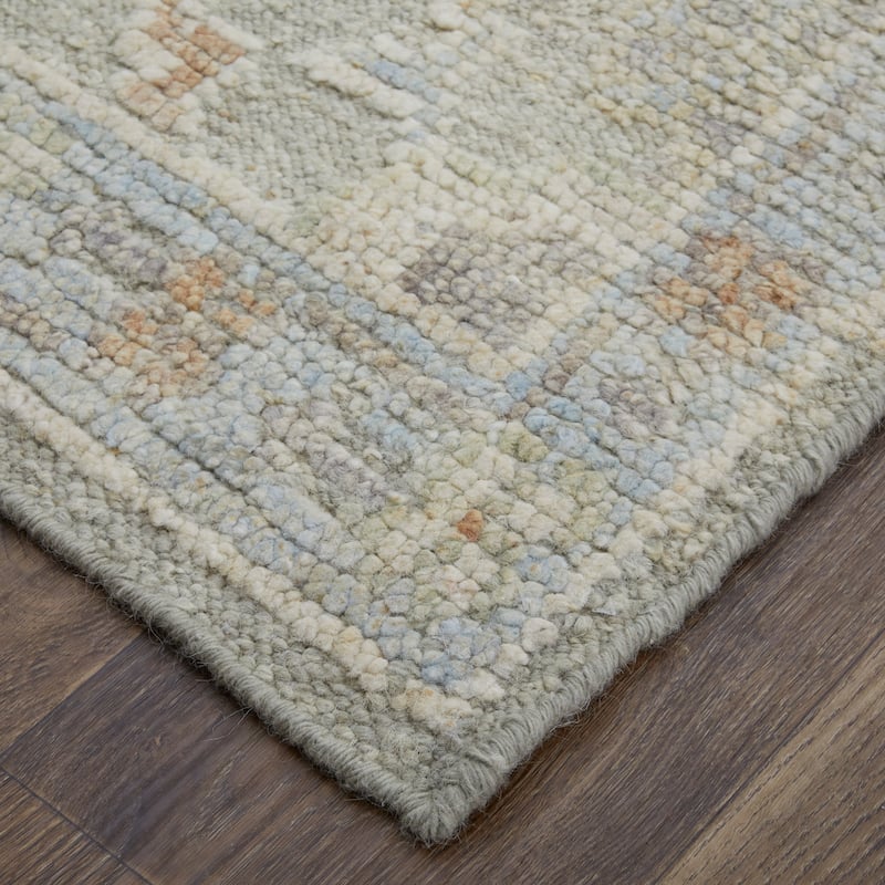 Grand Bazaar Loper Hand Knotted Floral & Botanical Transitional Area Rug
