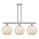 Option Brushed Satin Nickel / White Glass with Brown Rope