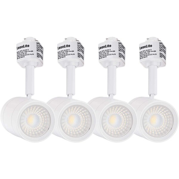 4 Pack Dimmable 8.5W LED Track Light Head, 4000K Cool White