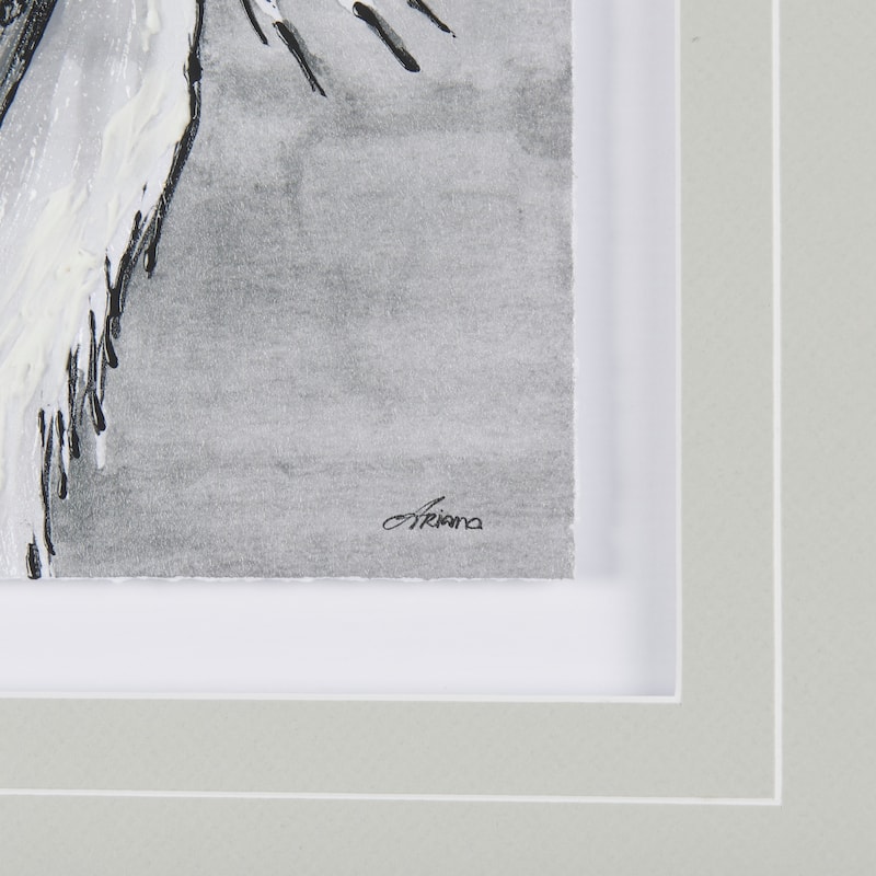Bird Portrait Sketch II Framed Art Print