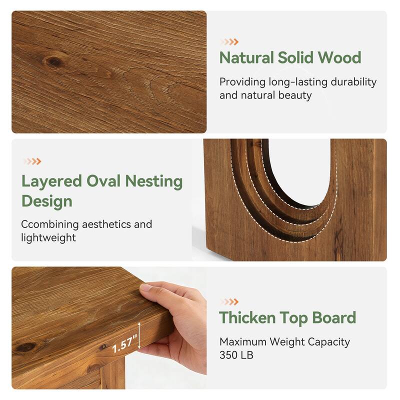 43.3 Inch Solid Wood Dining Bench - 43.31" L x 13.78" W x 17.72" H