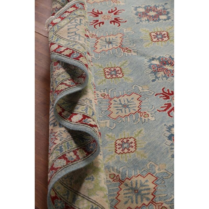 All-Over Kazak Oriental Area Rug Wool Carpet - 9'2" x 11'10"