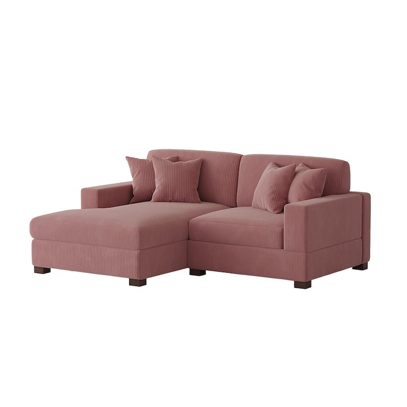 Oversized L-shaped Modular Sectional Sofa with Chaise Lounge