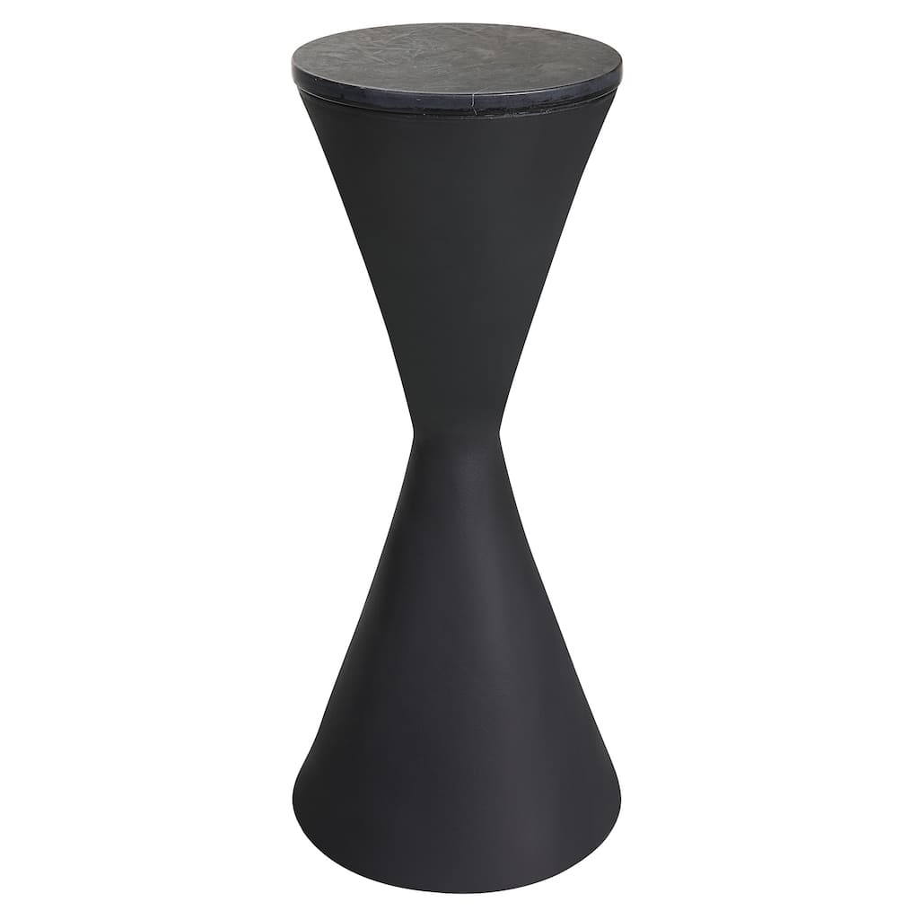 Uttermost Time's Up Hourglass Shaped Drink Table - 9 W X 24.25 H X 9 D (in)