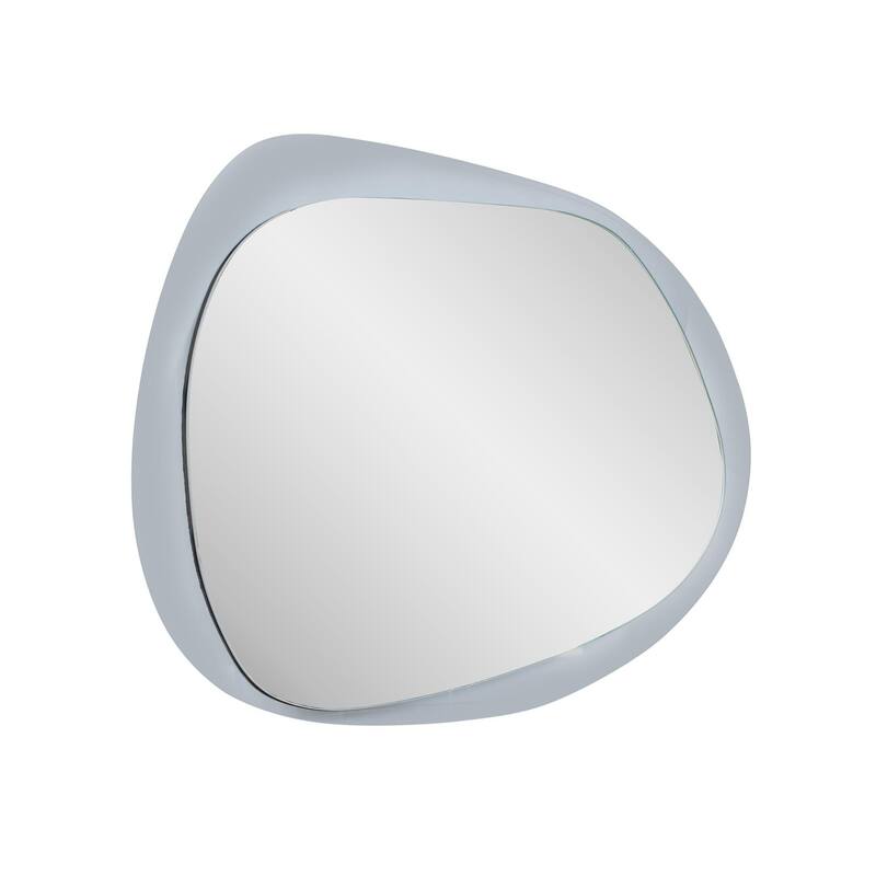 Ahrends Asymmetrical Mirror with Gray Glass Framing - 30H X 22W X 5/8 D