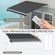preview thumbnail 3 of 32, Outsunny 10' x 8' Electric Awning, Retractable Awning, UV Protection Sun Shade Shelter with Remote Controller