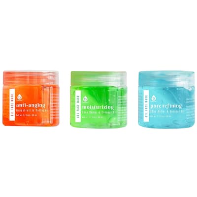 Pursonic 3 Pack Facial Therapy Gel Face Mask With Mask Applicator