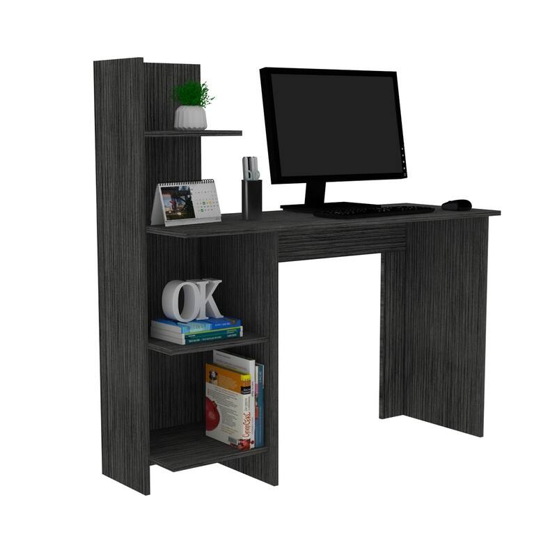 4-Shelves Computer Desk with Storage, Writing Console Table