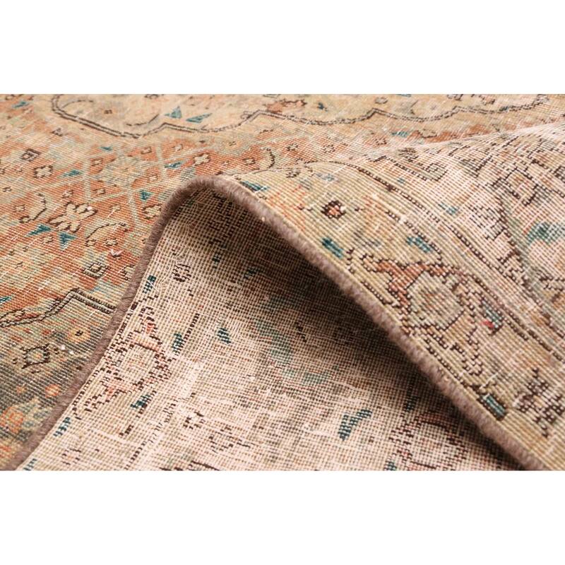 ECARPETGALLERY Hand-knotted Antalya Vintage Dark Grey Wool Rug - 6'3 x 8'11