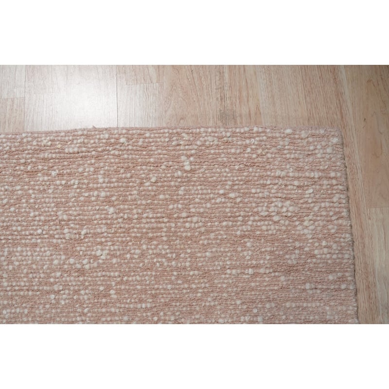 Hand-Knotted Wool Handknotted Rug, 9' x 12', Gray Area Rug, Luxurious Soft Texture for Bedroom or Living Room - L