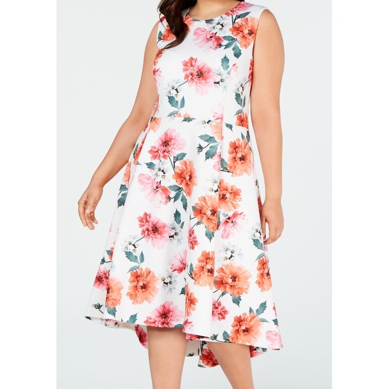 calvin klein dress flowers
