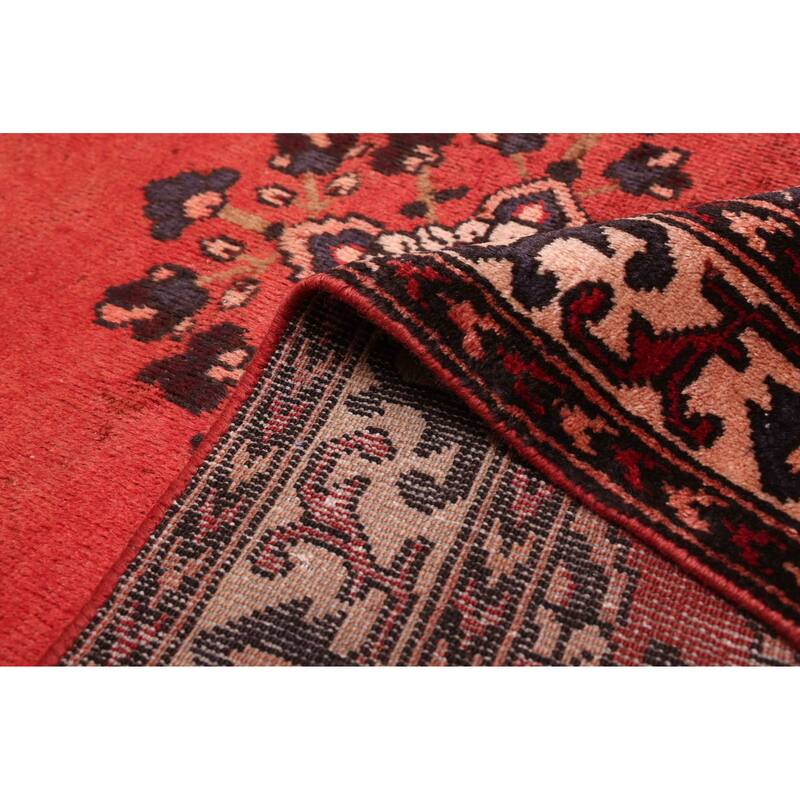 ECARPETGALLERY Hand-knotted Andelz Red Wool Rug - 3'1 x 10'1