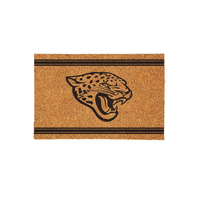 Jacksonville Jaguars Monochrome Indoor/Outdoor Coir Door Mat