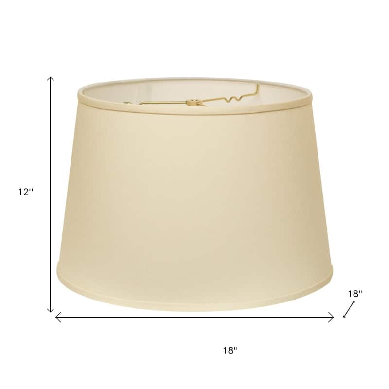 HomeRoots Ivory No Slub Innsbruck Empire Lamp Shade - 18" L x 18" W x 11.5" H