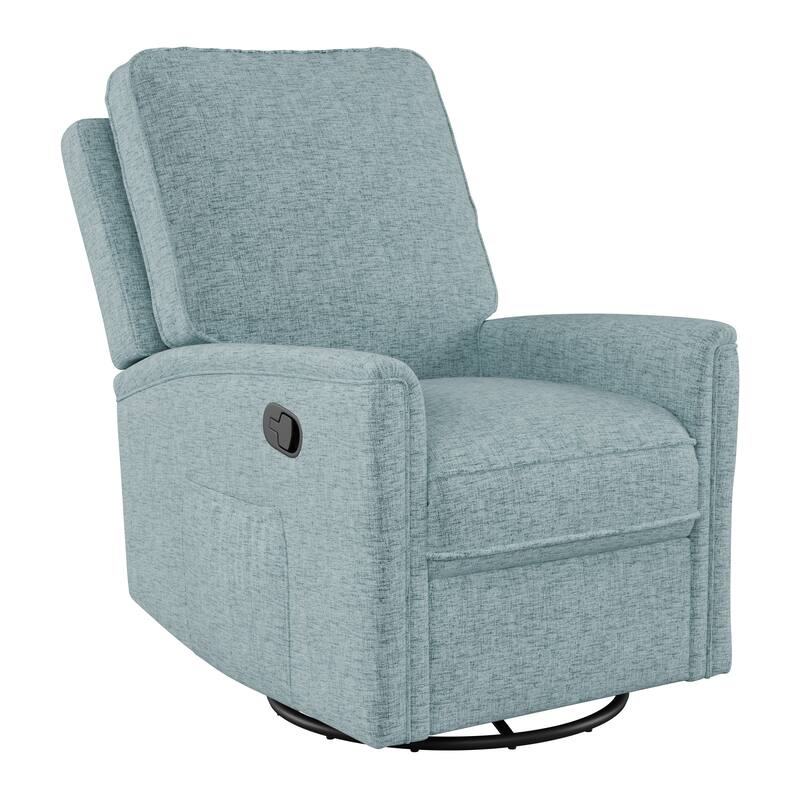 Swivel Glider Recliner Chair with Footrest