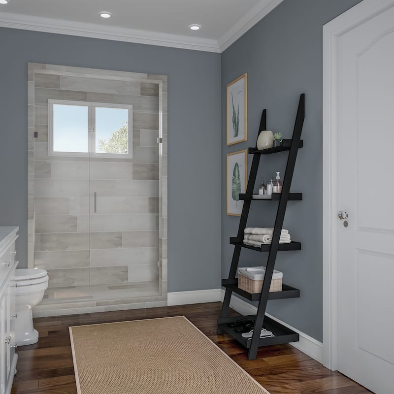 5-Tier Ladder Bookshelf- Leaning Shelves by Lavish Home