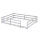 preview thumbnail 9 of 34, Sturdy Structure Wood Floor Bed with Guardrail and Fence for Kids, Montessori Bed Full Size