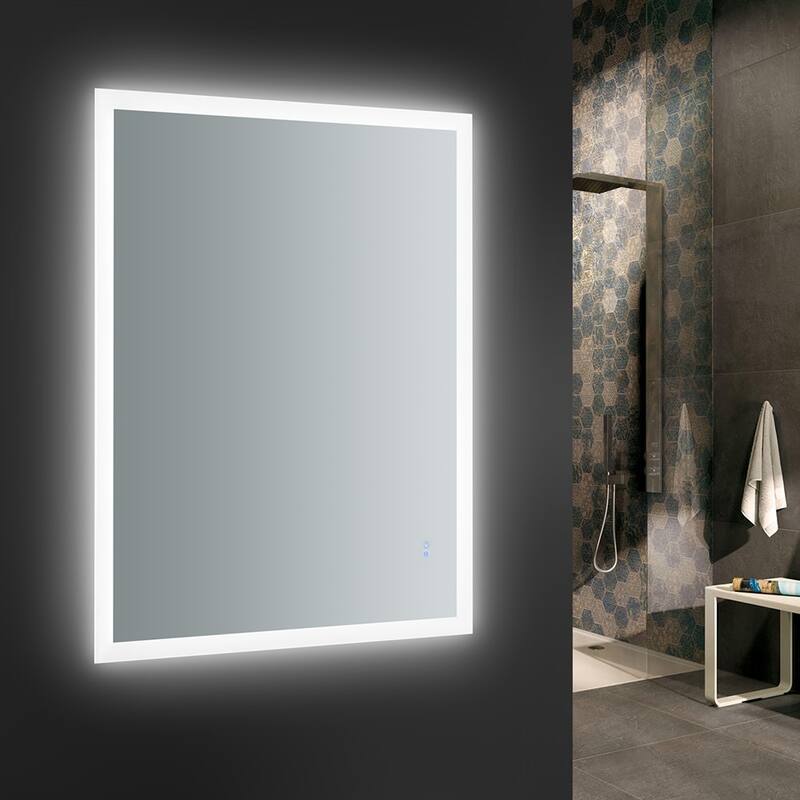 Fresca Luminosa 36" x 48" Framed Bathroom Mirror with Halo LED
