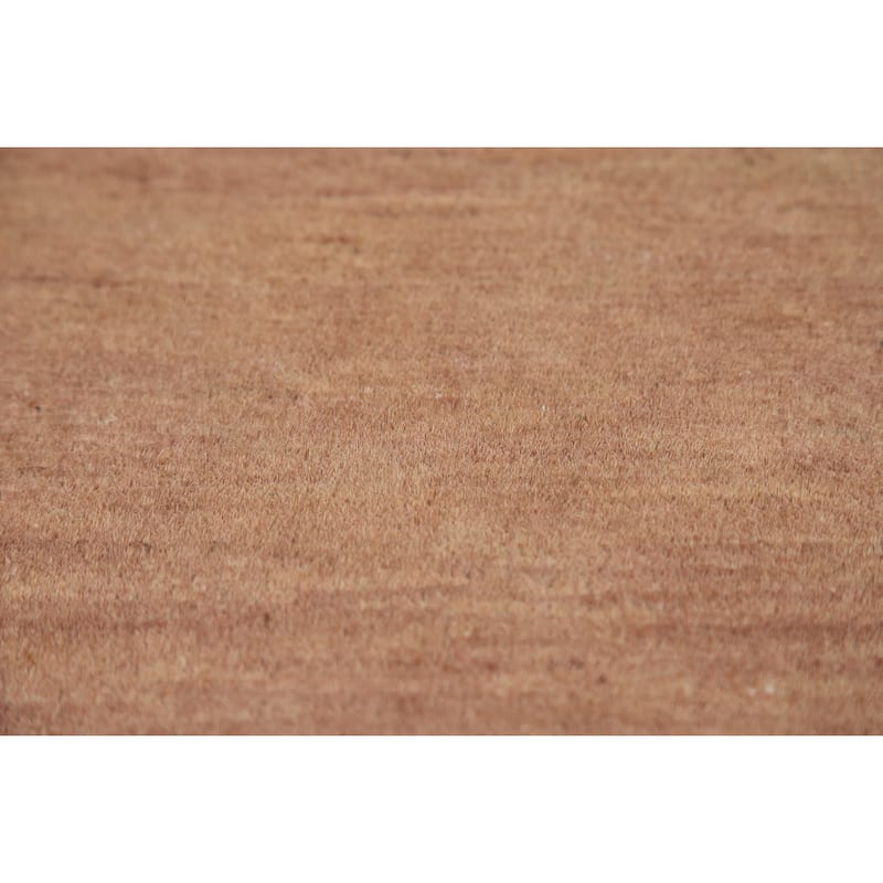 Brown Gabbeh Oriental Runner Rug Hand-Knotted Hallway Wool Carpet - 3'1"x 9'5"