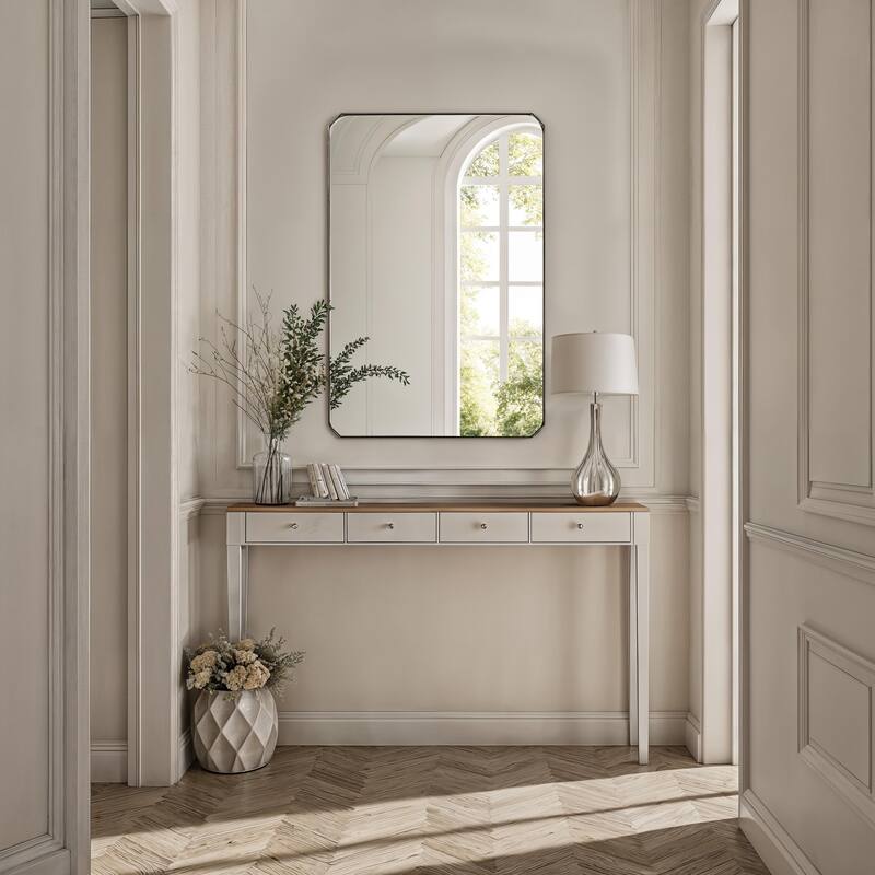 Renwil Nate 36" H x 24" W Wall Mirror, Yellow