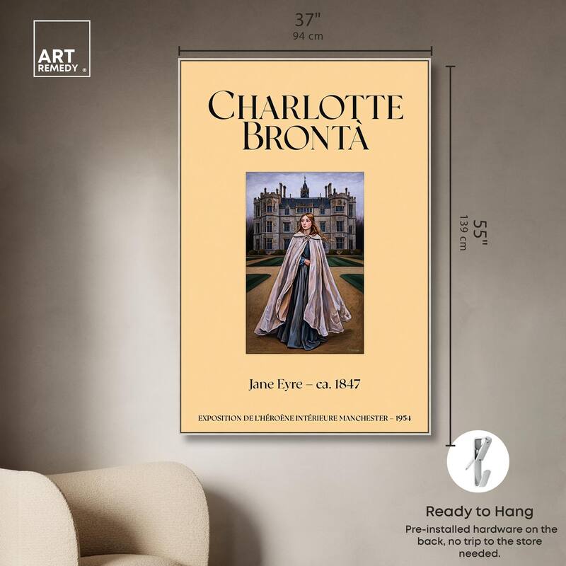 Protagonist of Jane Eyre Canvas by Art Remedy