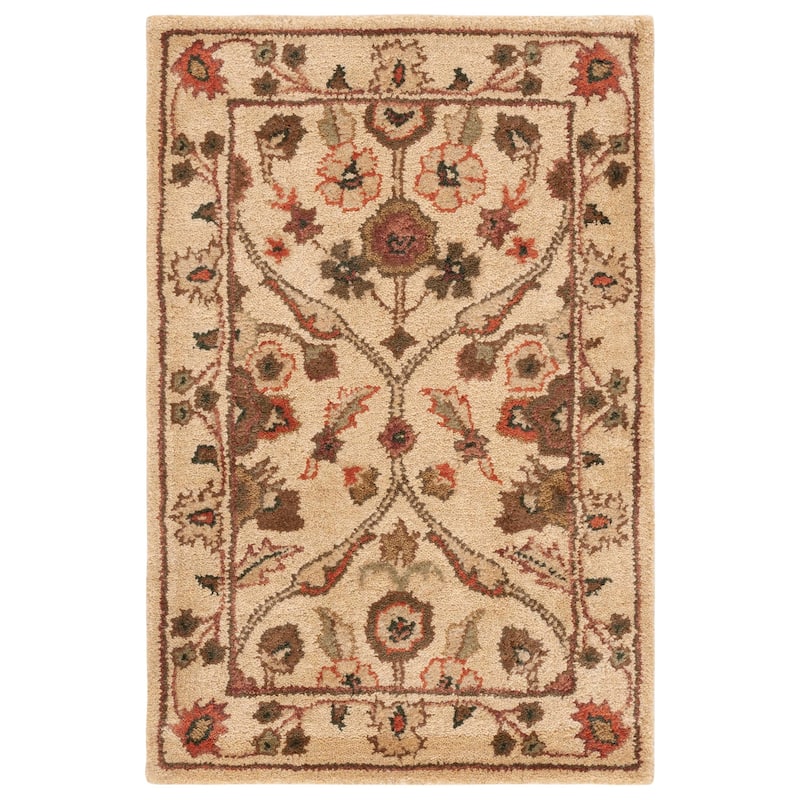 SAFAVIEH Handmade Antiquity Smiljka Traditional Oriental Wool Rug - 2'3" x 4' - Gold