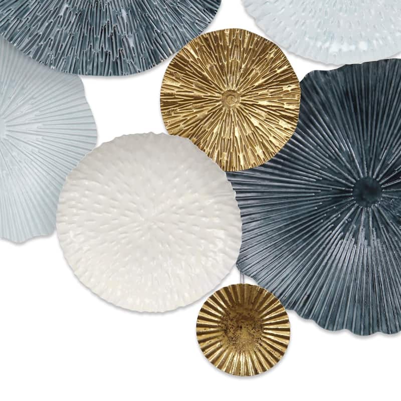 Saoirse Multi Round Panel Blue Nautical Wall Decor