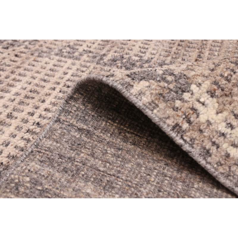 ECARPETGALLERY Hand-knotted Tangier Tan Wool Rug - 8'3 x 10'1