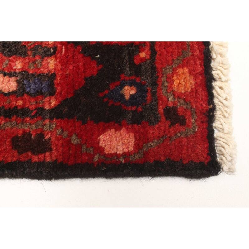 ECARPETGALLERY Hand-knotted Andelz Dark Red Wool Rug - 3'8 x 8'10