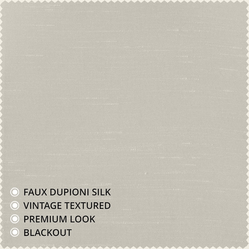 Exclusive Fabrics Textured Faux Dupioni Silk Thermal Blackout Curtains (1 Panel)