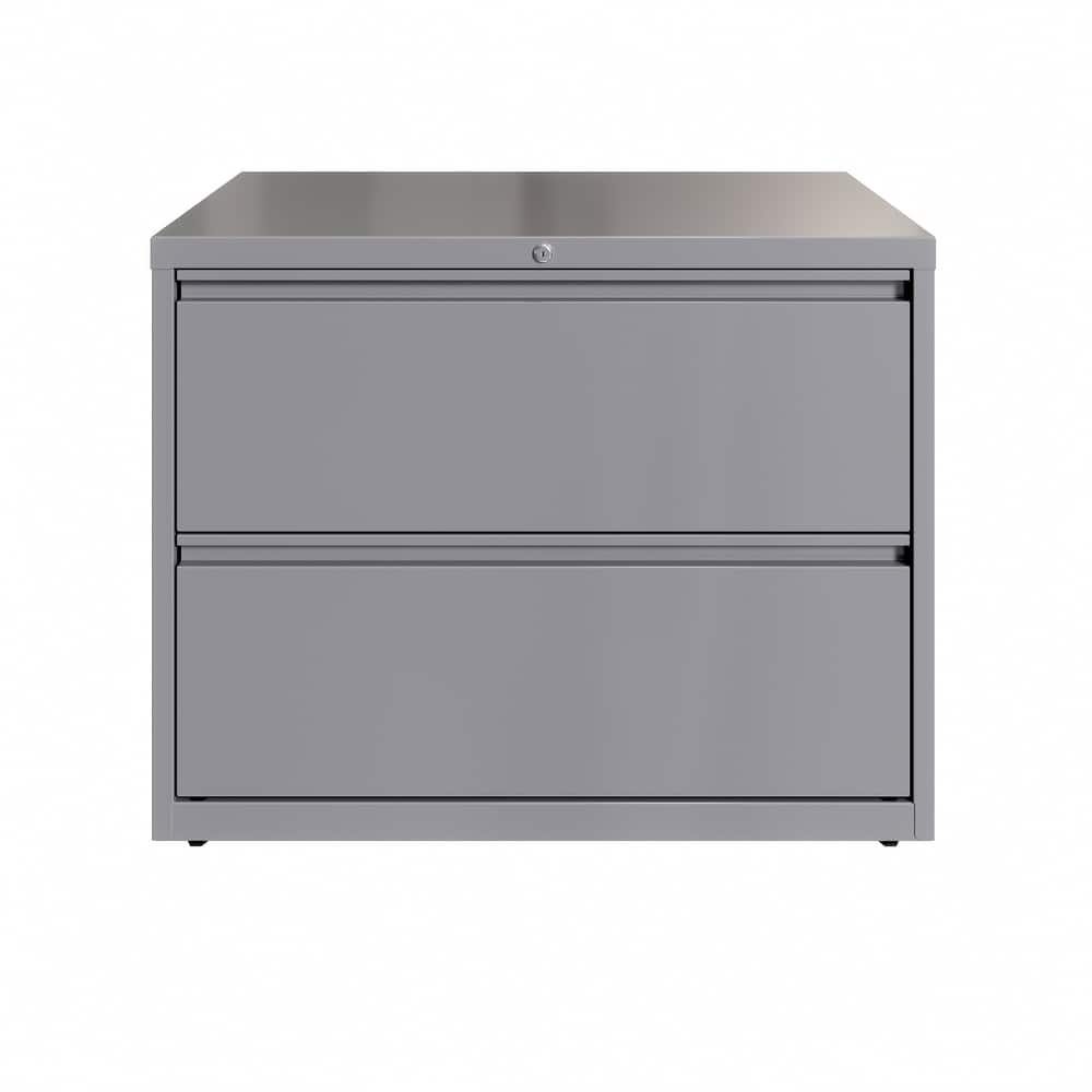 8000 Series 36" Wide 2-Drawer Lateral File Cabinet, Charcoal