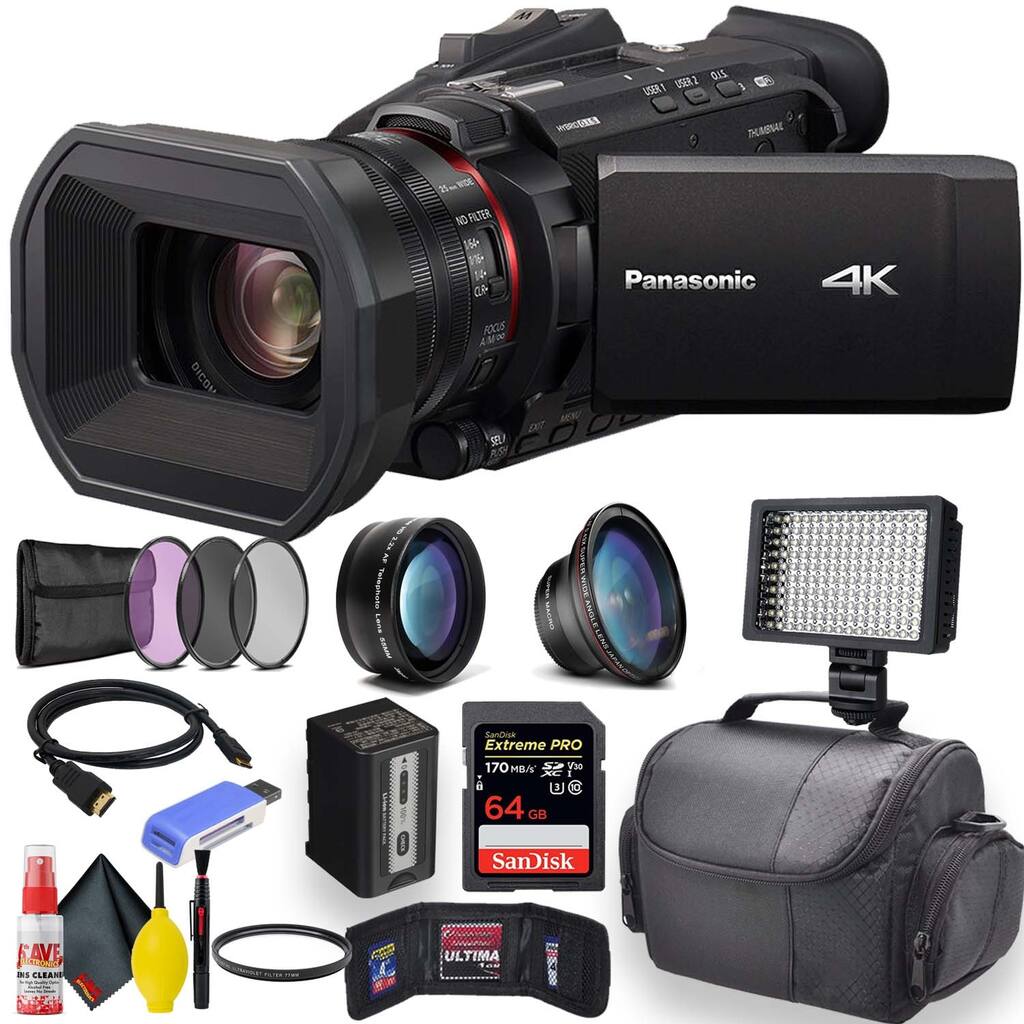 Panasonic HC-X1500 4K Professional Camcorder W/ 24x Optical Zoom