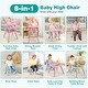 preview thumbnail 9 of 33, Baby High Chair, 8 in 1 Convertible Highchair, Table & Chair Set | Toddler Chair w/Safety Harness, Removable Tray