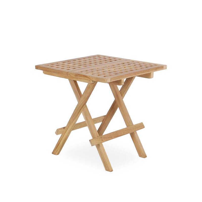 Folding Patio Table Garden Outdoor Balcony Furniture Teak Wood