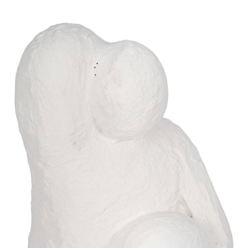 Sagebrook Home Raised Arm Posing Figure, White