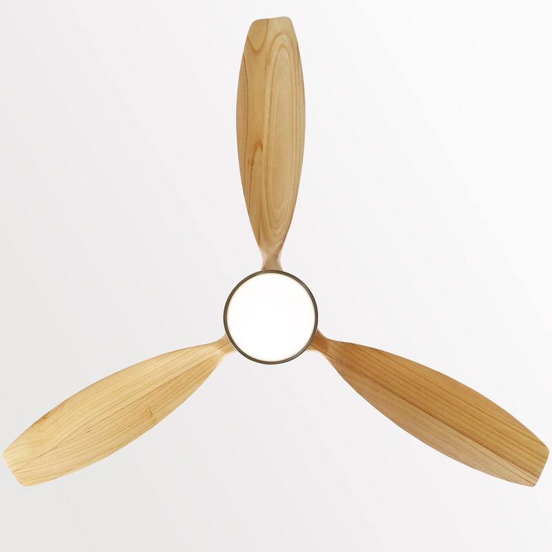 52 Inch Flush Mount Blades Ceiling Fan Reverse Airflow,6 Wind Speed,Remote Control - 52 Inch Diameter