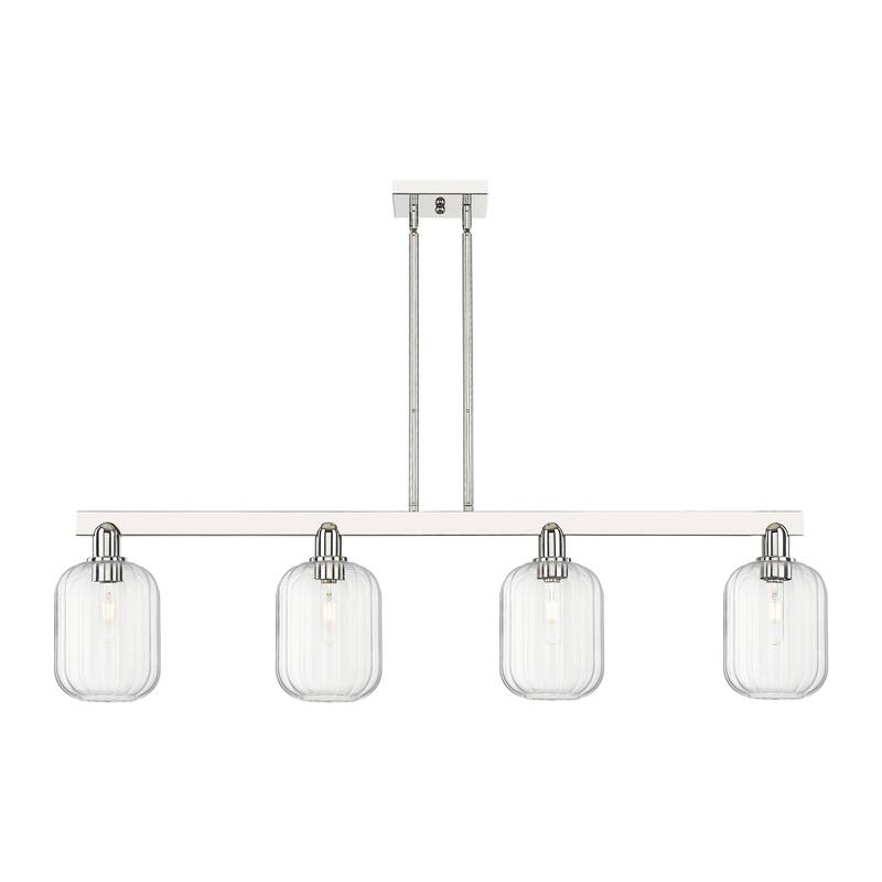 Innovations Lighting Urban Downtown - Preston - 4 Light 48" Jar Shade Stem Hung Island Light