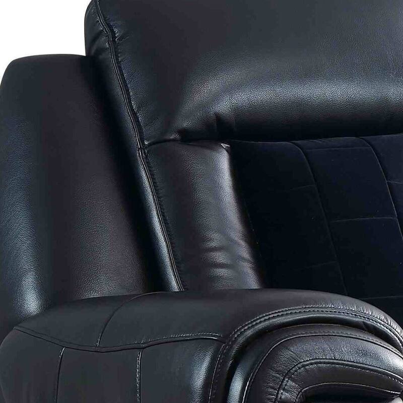 79" Black Power Reclining Loveseat With Storage