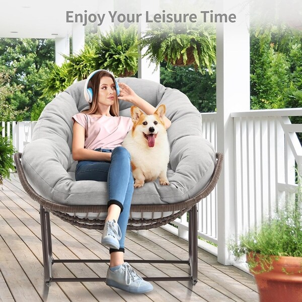 outdoor padded recliner chair