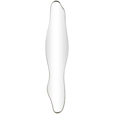 Metal Slim Abstract Wavy Room Wall Mirror - CosmoLiving by Cosmopolitan