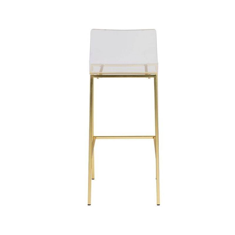 Sasha Acrylic Ghost Stool Lucite Design (Set of Two)