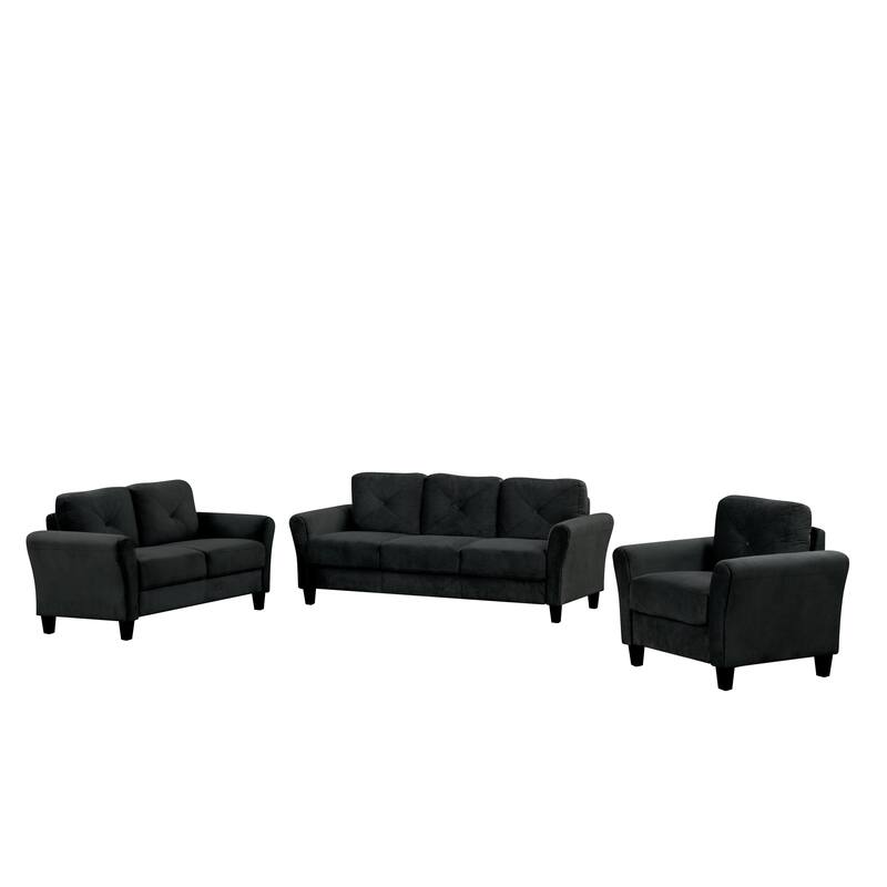 Roomfitters Comfortable Modern Sectional Sofa Couch Set 1+2+3 for Living Room, Bedroom or Office
