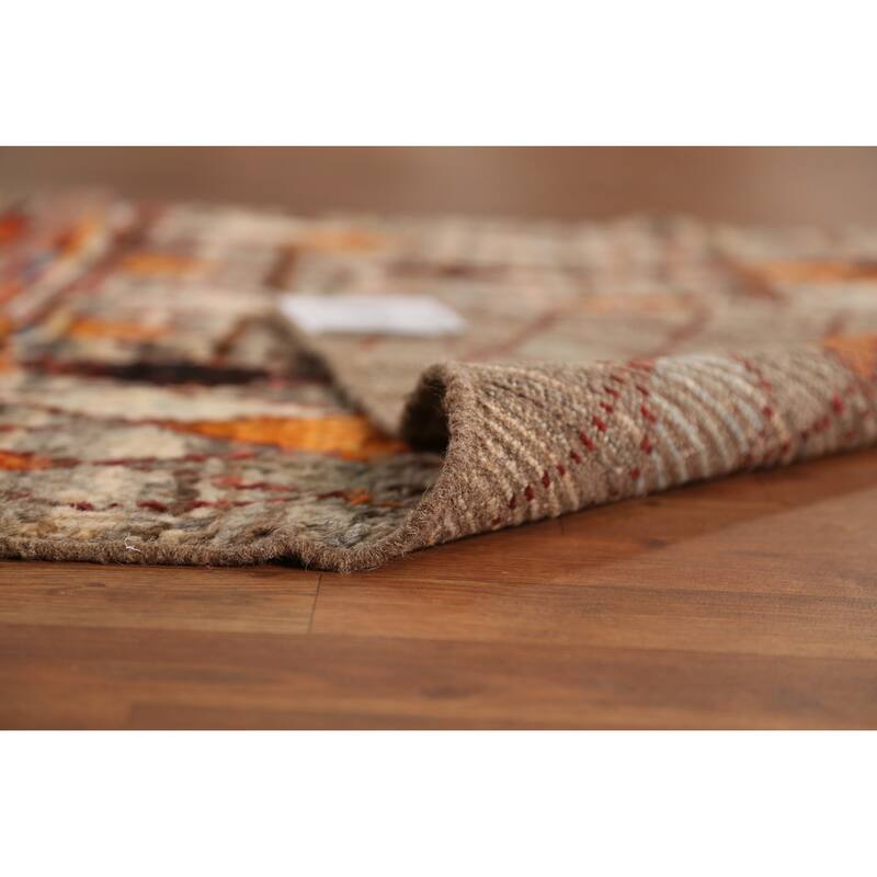 Trellis Geometric Moroccan Oriental Rug Handmade Wool Carpet - 4'1" x 6'0"