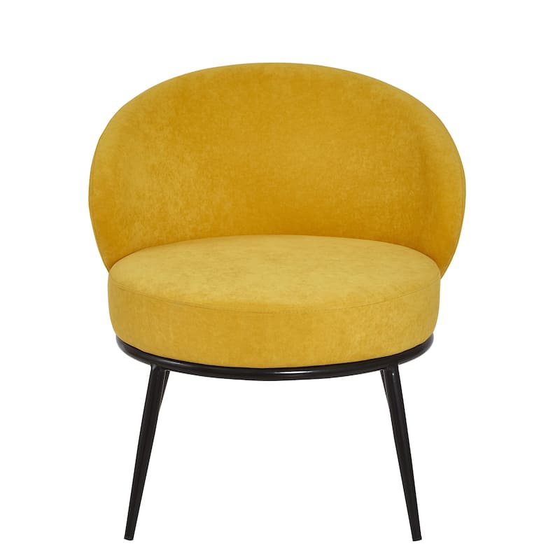 Mid Century Velvet Upholstered Living Room Accent Chair
