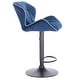 preview thumbnail 20 of 41, Modern Home Luxe Spyder Contemporary Adjustable Suede Barstool - Modern Comfortable Adjusting Height Counter/Bar Stool